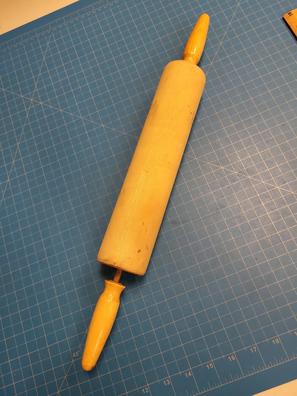 Foley Rolling Pin Vintage Wood Handles Kitchen Baking Tool 10" Length